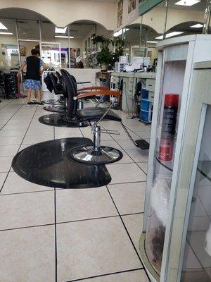 Inside salon