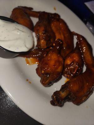 Sweet Chill Wings with Ranch Sauce; 9/10  3/21/2023