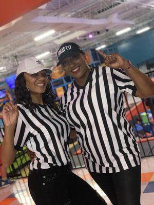 The Referees, Mommy and Auntie are calling the shots.