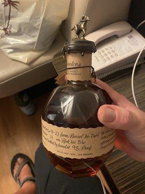 Nice bottle of whiskey