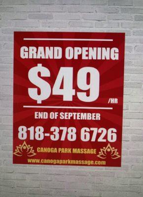 Grand Opening Promotions!