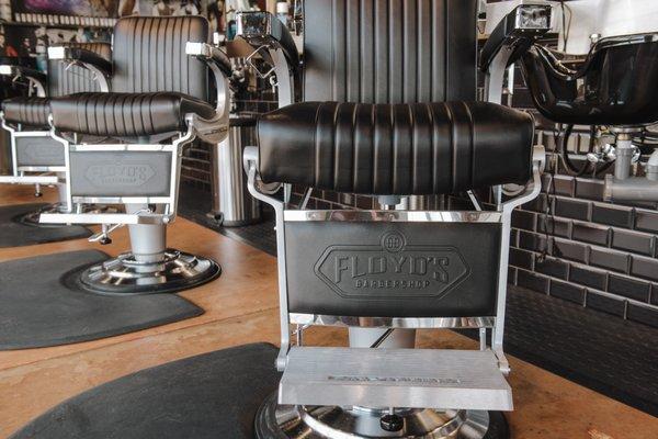 Barber Chairs at Floyd's Hourglass