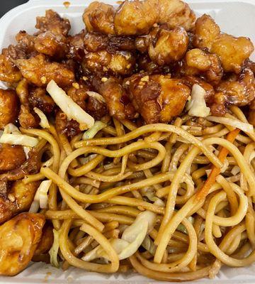 Orange Chicken dinner portion