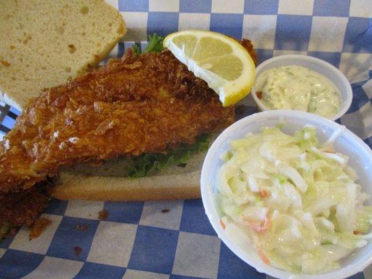 crispy fish & cole slaw