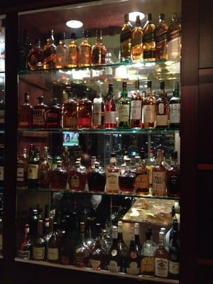 The whisky selection