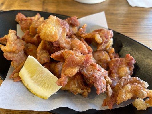 Nankotsu Karaage - deep fried chicken cartilage, flavor was good, but it was on the dry side (03/25)