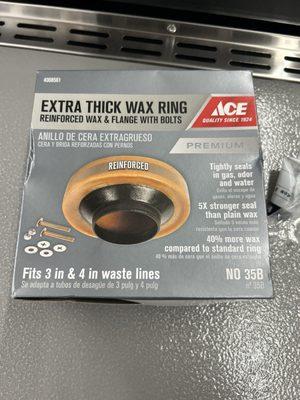 Ace Horned Wax Toilet Ring only $9.99