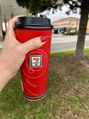 Vanilla capachino. The next cup (7th) is free with 7-11 app. Plus w/point you get snacks