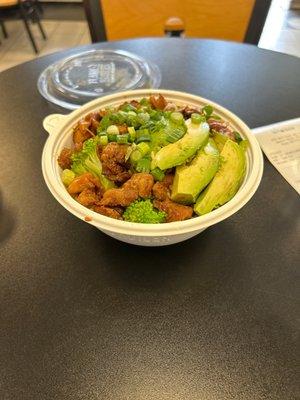 Chicken Regular Bowl + Veggies + Avocado