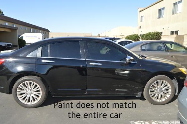 Botched paint job