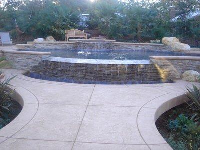 Infinity Edge Pool Design
 
 Landscaping and Concrete work