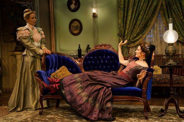 Jocelyn Towne and Deborah Puette in Antaeus Theater Company's production of The Little Foxes (photo credit: Geoffrey Wade Photography)