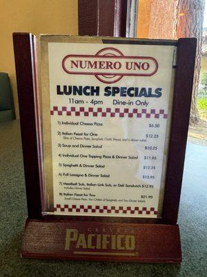 Lunch deals!