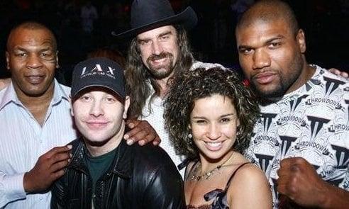 Hosting Mike Tyson, Rampage Jackson and friends at the grand opening of LAX nightclub. 2006 or 2008 Who can remember?