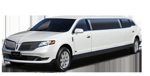 10 passenger White Lincoln Limousine