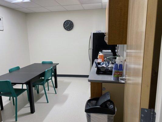 Our break room at Eastside Orthopedics and Sports Medicine