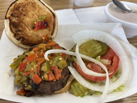 Green Chili Hamburger