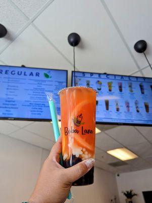 Boba Lane Four Seasons Square with Lychee Gummies & Boba