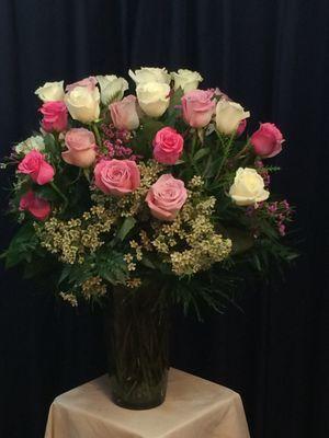 Valentine's day Two dozen rose arrangement