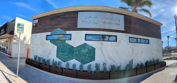 Street view of the first cannabis store in Costa Mesa.