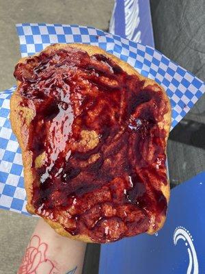 Marionberry jam elephant ear