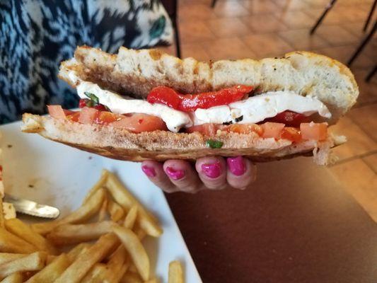 Inside the Italian panini