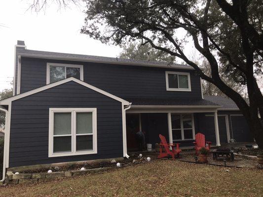 Just finished siding and windows in the Spicewood area and we love the colors.