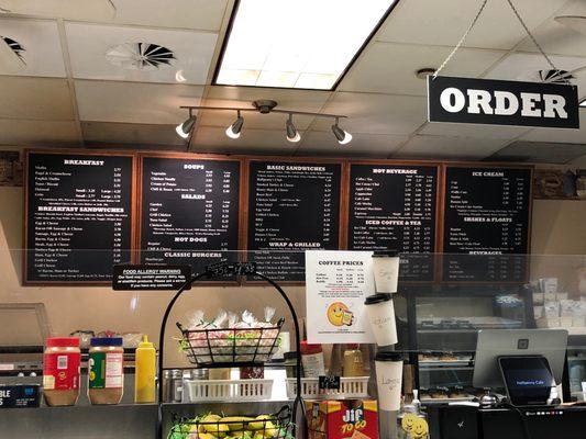 Menus/Order Counter