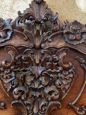 A marvelous hand carved headboard