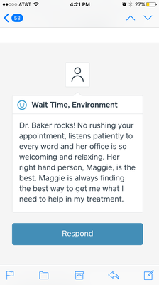 We want to share the positive feedback we are so proud and grateful to receive from a happy patient!