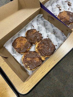 Donuts stripped of icing