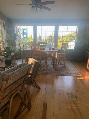 Dining space with beautiful view