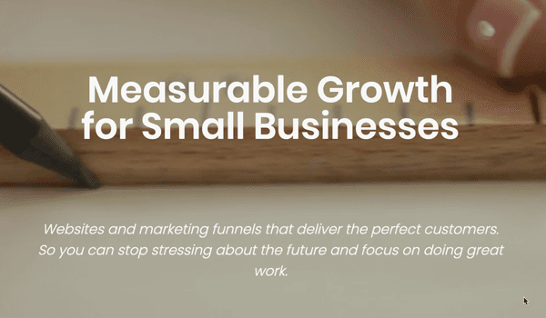 Measurable Growth for Small Businesses