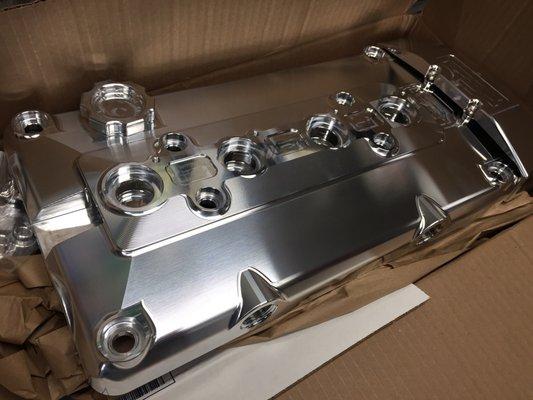 Custom Aluminum B series valve cover!!