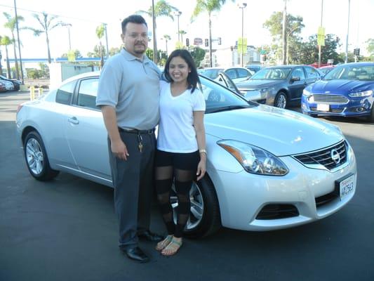 Getting my Altima with Luis at Hertz car sales SD!