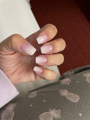 Ombré French acrylics!!