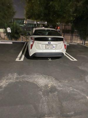 Overnight parking when nobody can park in the residence side