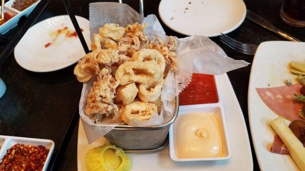 Calamari appetizer was massive