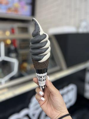 Black sesame swirl