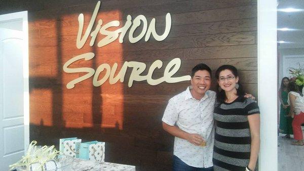 Congratulating Dr. Steve Lai on the opening of his new location - Vision Source Chambers Town Center