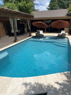 Wetedge Technology pool interior, 20 year non problematic swimming pool interior.