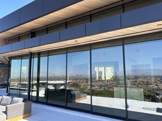 Clean sliding glass doors!