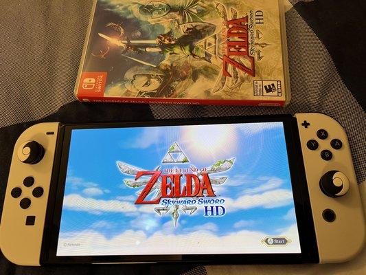 Zelda Skyward Sword looks incredible on an OLED screen.