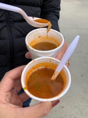 Seafood soup! Tasty but a tad salty