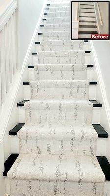 Luxury Soft Stair Runner Installation