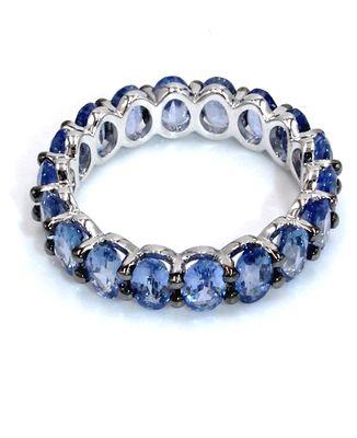 Oval sapphire eternity ring