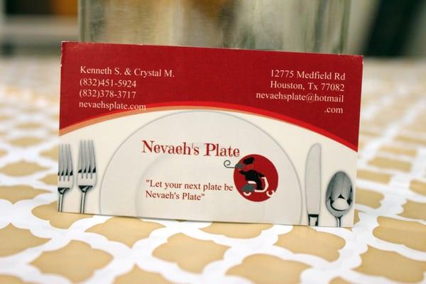 Nevaeh's Plate