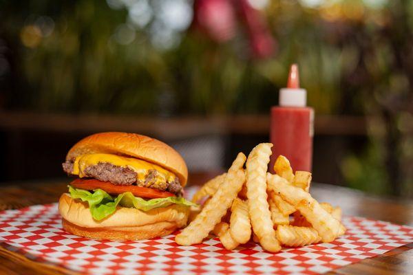 Classic Burger (Boston lettuce, tomato, special sauce, cheddar cheese, pickles)