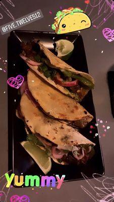 Steak Tacos "all time favorite"