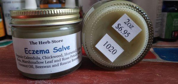 Eczema salve from The Herb Store, Albuquerque New Mexico